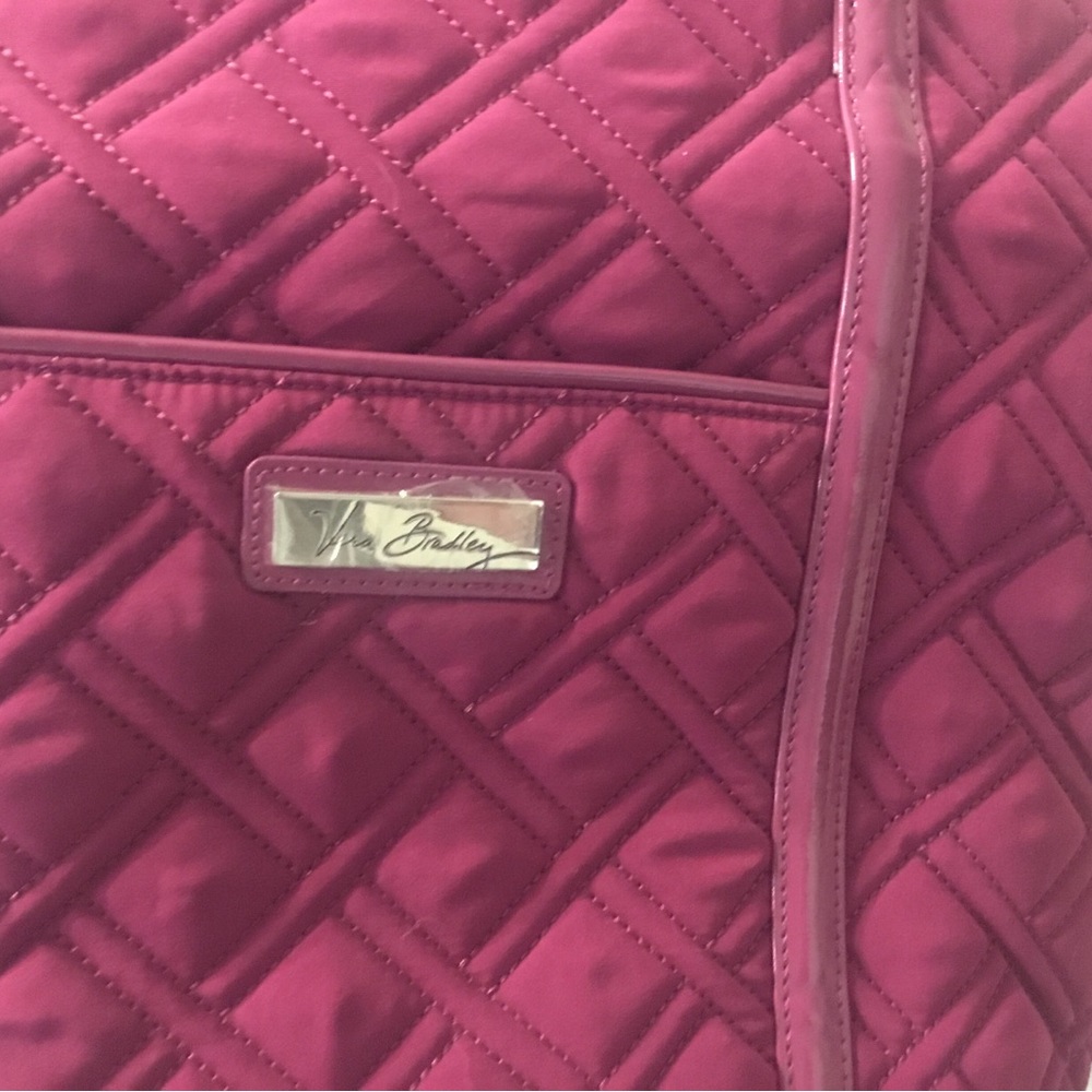 Vera Bradley Quilted Tote in Magenta - Picture 2 of 6